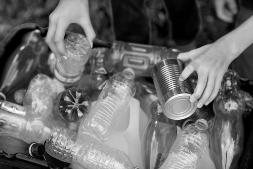 Professional garage clearance team at work in Docklands
