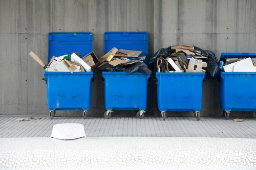 Recycling bins and waste separation in Docklands