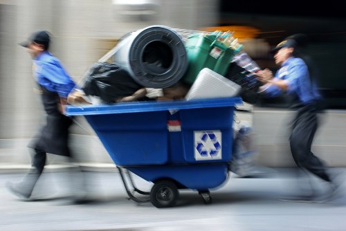 Professional team handling builders waste clearance in Docklands